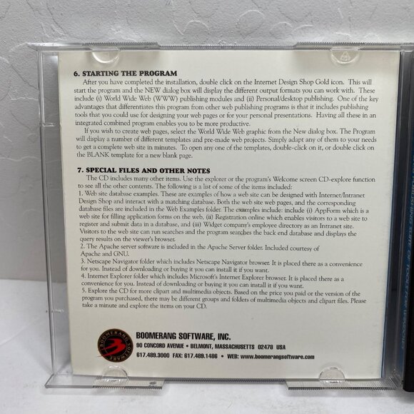32-Bit Gold Internet/Intranet Design Shop CD-ROM CD Web Design Windows 95 Suite - Picture 2 of 5